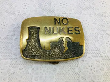 NO NUKES 벨트 버클