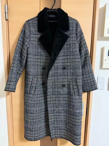 Woman's View 체크 무늬 롱 코트