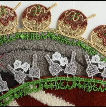 치카자와 레이스점 두 가지 오코노미야키 타코야키 타월 손수건 세트