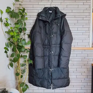 피닉스(PHENIX) 스틸 코트 다운 롱 벤치 코트 블랙 L