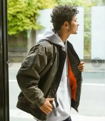 BAYFLOW 나카와타 MA-1 자켓 카키