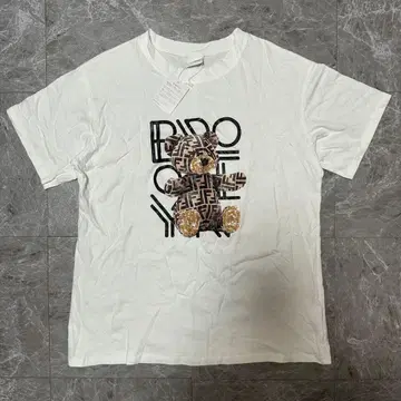 Gu Naier 테디베어 프린트 T셔츠 택 포함 g10