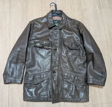 [ 소가죽 ] LEMONDE 가죽 자켓 L 브라운