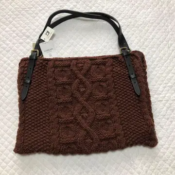 택 포함 새상품 TOPKAPI 페루 니트 케이블 짜임 백