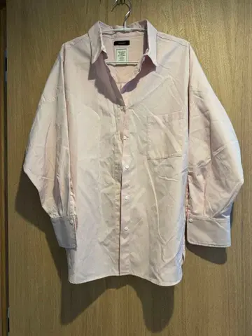 아뉴앙스 anuans 스탠다드 셔츠 핑크