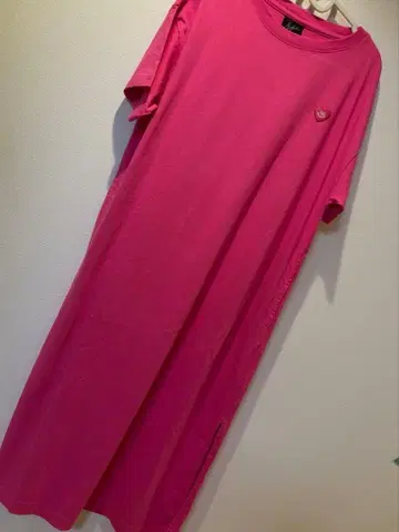 롱 원피스 룸웨어 테고시 유야 핑크 계열