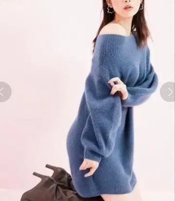 새상품급 SNIDEL 스나이델 라쿤 니트 원피스 원피스