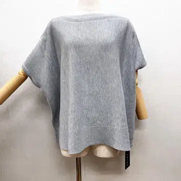 TRUBE 2025 신상 루즈핏 실루엣 니트 베스트 라이트 그레이