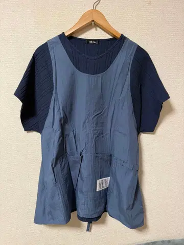 Ne-net 네이비 그레이 반팔 T셔츠