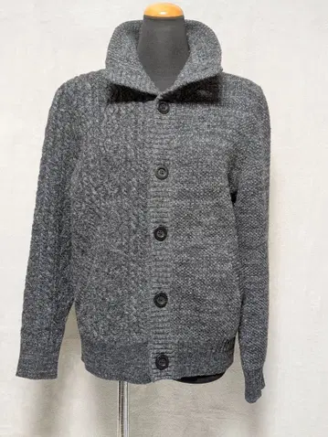 SEAGREEN 그레이 케이블 니트 가디건 size1