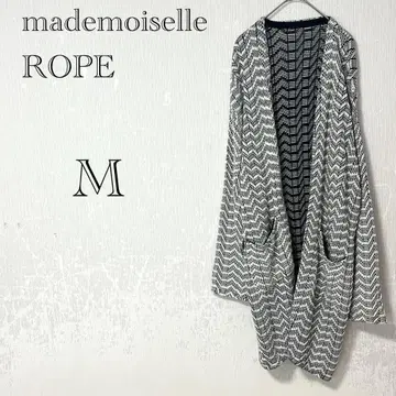 새상품급 마드모아젤 로페 롱 가디건 [M] 코튼 혼방 겉옷
