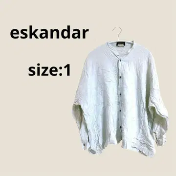 eskandar 화이트 긴팔 셔츠 사이즈 1