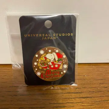 USJ 크리스마스 스누피 핀 배지