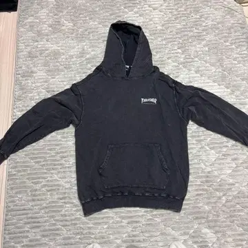 THRASHER 블랙 후드티