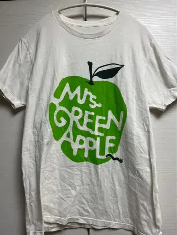 [레어] [초기 T셔츠] Mrs. GREEN APPLE 화이트 T셔츠