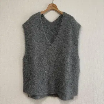 Spick & Span 스픽 앤 스팬 퍼 니트 베스트 그레이