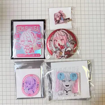 극락가 네이 캔뱃지 아크릴 배지 마그넷 헤어 클립