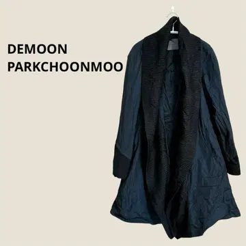 DEMOON PARKCHOONMOO 블랙 롱 코트