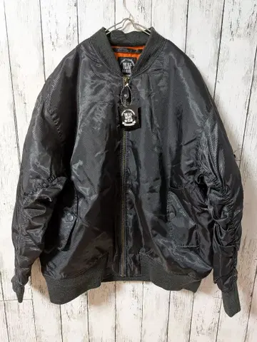미사용 ROUTE 66 MA-1 플라이트 자켓 블랙 XL 블루종