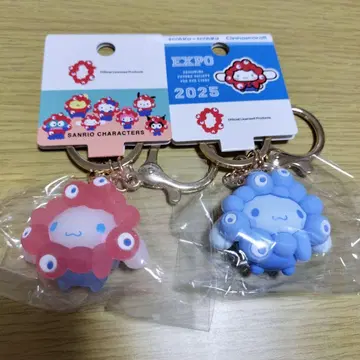 오사카 만박 산리오 변신 키링 클리어 최애 컬러 시나모롤