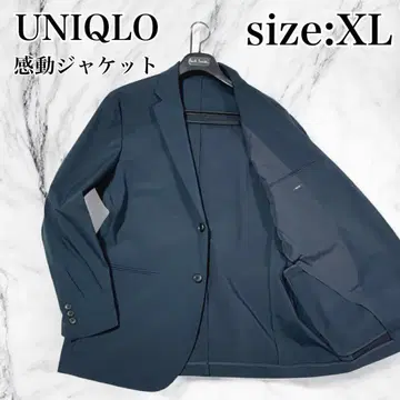 새상품급 유니클로 감동 자켓 테일러드 언컨 워셔블 네이비 XL