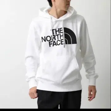 THE NORTH FACE 화이트 로고 후드티