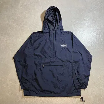 00s 90s JERZEES 아노락 후드티 나일론 자켓 네이비