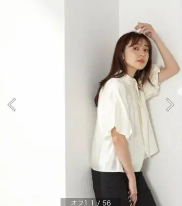 [ oggi 게재 ] 내추럴 뷰티 베이직 사이드 타이 블라우스