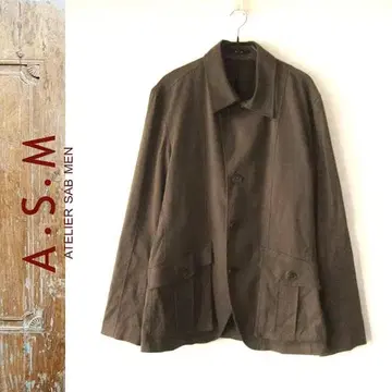 새상품급 A.S.M / 아틀리에 서브 스웨이드 터치 자켓 커버올 LL