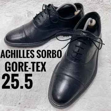 아킬레스 솔보 고어텍스 비즈니스 슈즈 스트레이트 팁 천연 가죽 남성용