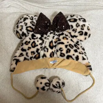 미니 레오파드 무늬 팬캡 디즈니
