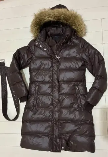 TOMMY HILFIGER 브라운 다운 자켓 M