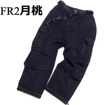 FR2 월도 오키나와 한정판 와이드 카고 팬츠 L 블랙 FRP219