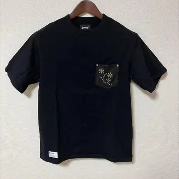 Schott 블랙 스터드 T셔츠 M 사이즈