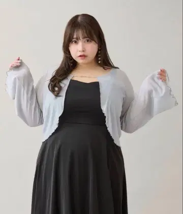 louiosy 참 포함 숏 볼레로 가디건