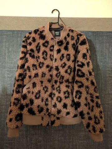 레오파드 보아 블루종 브라운