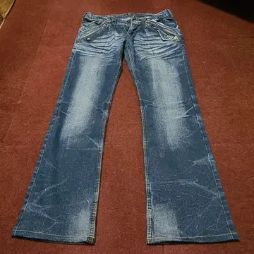 니콜클럽 미낙하공법 부츠컷 데님 44