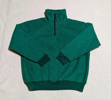 CONTEXT 그린 플리스 하프 지퍼 트레이닝복