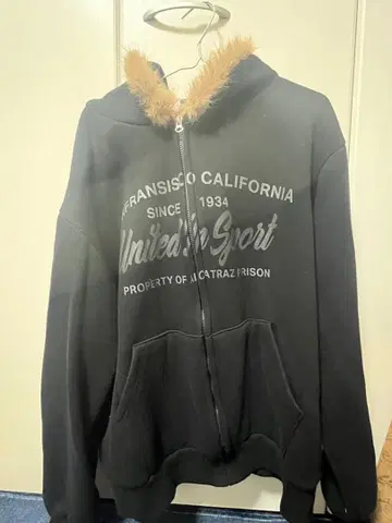 퍼 아우터 퍼 다운 블랙