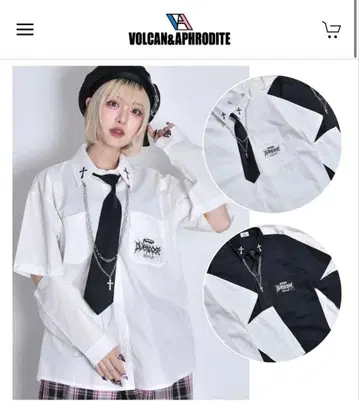 VOLCAN & APHRODITE 2WAY 셔츠 넥타이 포함