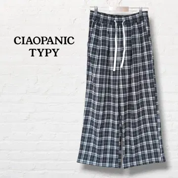 차오패닉 티피 체크 무늬 와이드 팬츠 [ M ]