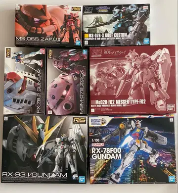건담 프라모델 건프라 묶음 판매 7점 (직조립 6점 + 미조립 1점)