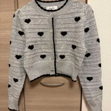 dazzlin 하트 무늬 가디건