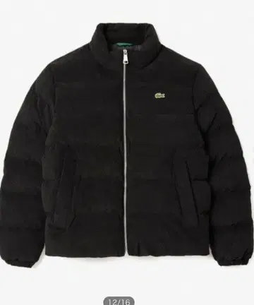 LACOSTE 다운 자켓 US M 블랙