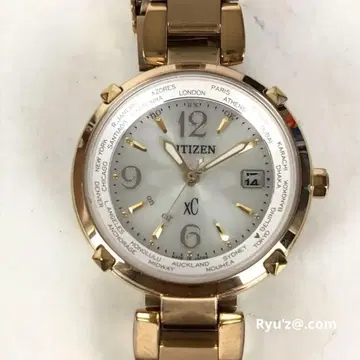 CITIZEN XC 크로스씨 여성용 손목시계 H240 에코 드라이브 전파