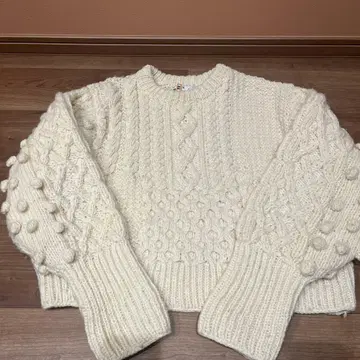 PUR 케이블 짜임 울 100% 네팔 니트 스웨터