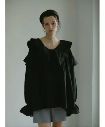 택 포함 새상품 AMAIL 프릴 튜닉 셔츠 블라우스 미니 원피스