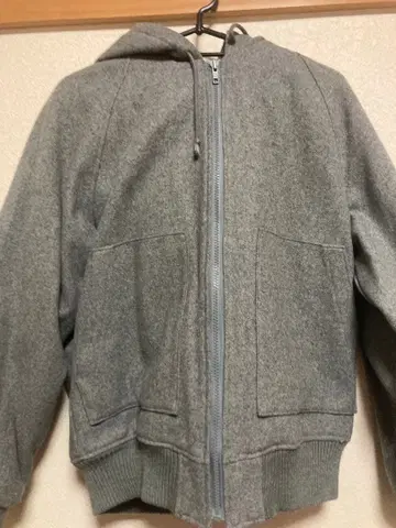 MANISHA 후드 부착 자켓 그레이