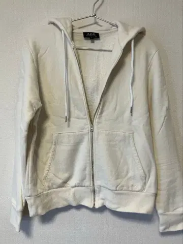 A.P.C. 집업 후드티 화이트 M