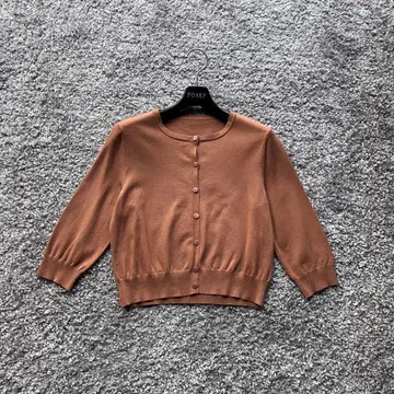 폭시 40 라이트 브라운 가디건
